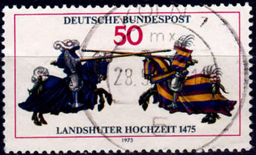 GERMANY 1975, 15 May. 500th ANNIV LANDSHUTER TOWN, single, UH, CV+/- R 5.00 view scans