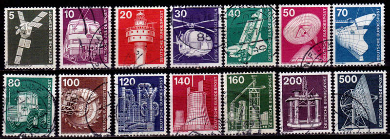 GERMANY 1975, 15 May. INDUSTRY AND TECNIC, set, UH, CV+/- R 90.00 view scans