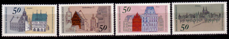 GERMANY 1975, 15 July. EUROPEAN BUILDINGS, set, MH, CV+/- R 55.00 view scans