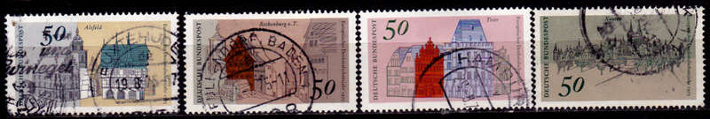 GERMANY 1975, 15 July. EUROPEAN BUILDINGS, set, UH, CV+/- R 40.00 view scans