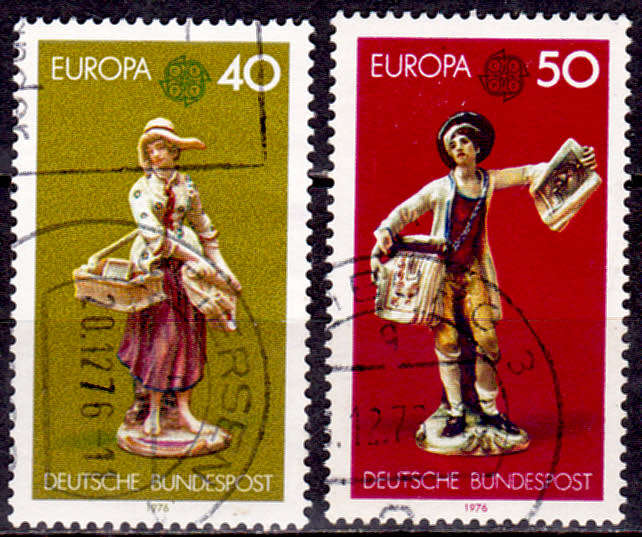 GERMANY 1976, 13 May. EUROPA STAMPS - HANDICRAFTS, set, UH, CV+/- R 10.00 view scans