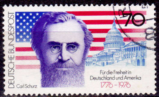 GERMANY 1976, 13 May. 200th ANNIV AMERICAN DECLARATION, single, UH, CV+/- R 10.00 view scans