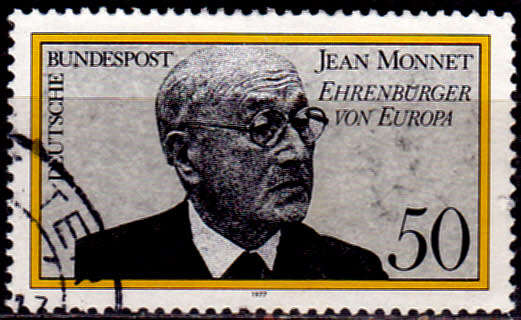 GERMANY 1977, 16 Feb. POLITICIAN JEAN MONNET, single, UH, CV+/- R 5.00 view scans
