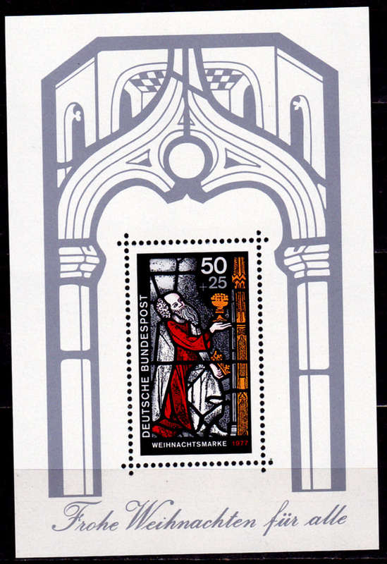 GERMANY 1977, 10 Nov. CHRISTMAS STAMP, m/sheet, MNH, CV+/- R 15.00 view scans