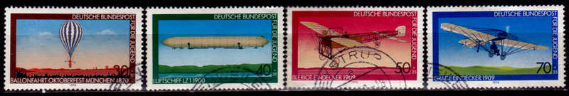 GERMANY 1978, 13 April. YOUTH HOSTEL - AVIATION, set, UH, CV+/- R 65.00 view scans
