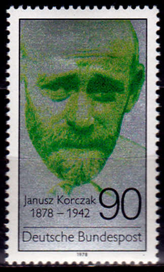 GERMANY 1978, 13 July. 100th ANNIV BIRTH JANISZ KORCZAK, single, MH, CV+/- R 20.00 view scans