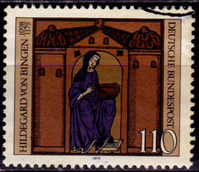 GERMANY 1979, 9 Aug. 900th ANNIV DEATH HILDEGARD VON BINGEN, single, UH, CV+/- R 10.00 view scans