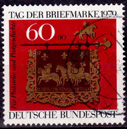 GERMANY 1979, 11 Oct. DAY OF STAMPS, single, UH, CV+/- R 20.00 view scans