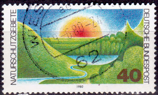 GERMANY 1980, 8 May. PROTECTION OF NATURE, single, UH, CV+/- R 5.00 view scans