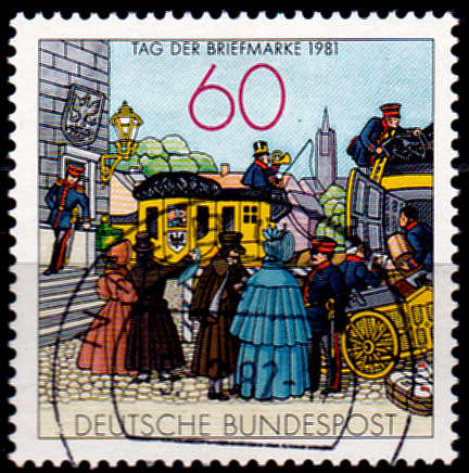 GERMANY 1981, 8 Oct. THE DAY OF STAMPS, single, UH, CV+/- R 20.00 view scans