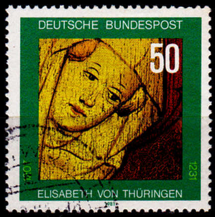 GERMANY 1981, 12 Nov. ST ELISABETH VON TüRINGEN, single, UH, CV+/- R 5.00 view scans
