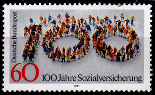 GERMANY 1981, 12 Nov. 100th ANNIV SOCIAL LEGISLATION, single, MNH, CV+/- R 10.00 view scans
