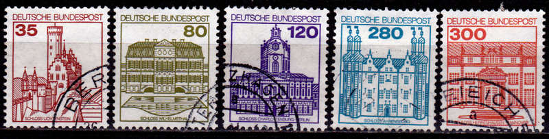 GERMANY 1982, 16 June. PALACES AND CASTLES, set, UH, CV+/- R 60.00 view scans