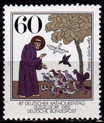 GERMANY 1982, 12 Aug. 800th ANNIV BIRTH HOLY FRANS of ASSISI, single, MNH, CV+/- R 20.00 view scans