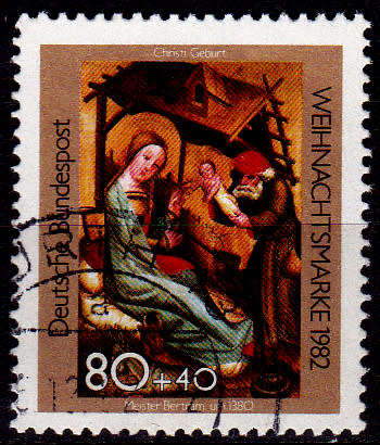 GERMANY 1982, 10 Nov. CHRISTMAS STAMPS, single, UH, CV+/- R 20.00 view scans