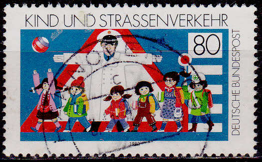 GERMANY 1983, 14 July. CHILDREN AND TRAFFIC, single, UH, CV+/- R 5.00 view scans