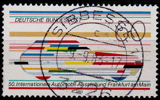 GERMANY 1983, 14 July. AUTOMOBILE EXHIBITION, single, UH, CV+/- R 5.00 view scans