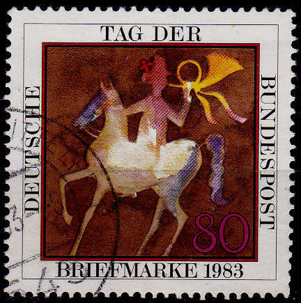 GERMANY 1983, 13 Oct. DAY OF STAMPS, single, UH, CV+/- R 10.00 view scans
