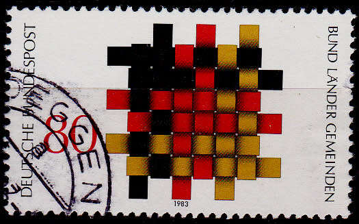 GERMANY 1983, 10 Nov. FUNDAMENTAL IDEAS OF DEMOCRACY, single, UH, CV+/- R 10.00 view scans