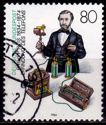 GERMANY 1984, 12 Jan. 150th ANNIV BIRTH PHILIPP REIS, single, UH, CV+/- R 10.00 view scans