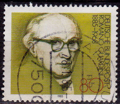 GERMANY 1985, 10 Jan. 100th ANNIV BIRTH ROMANO GUARDINI, single, UH, CV+/- R 10.00 view scans