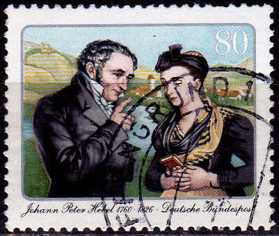 GERMANY 1985, 16 April. 225th ANNIV BIRTH JOHANN P HEBEL, single, UH, CV+/- R 10.00 view scans