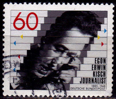 GERMANY 1985, 16 April. 100th ANNIV BIRTH EGON ERWIN KISCH, single, UH, CV+/- R 10.00 view scans