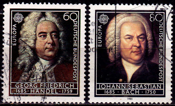 GERMANY 1985, 16 April. EUROPA STAMPS - EUROPEAN MUSIC YEAR, set, UH, CV+/- R 20.00 view scans