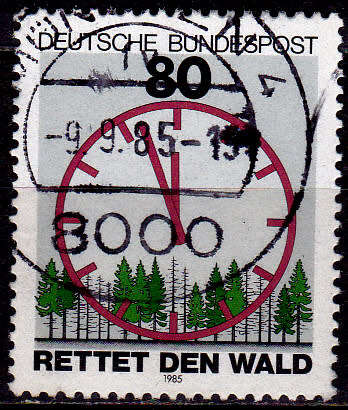 GERMANY 1985, 16 July. PROTECTION OF NATURE, single, UH, CV+/- R 5.00 view scans