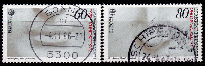 GERMANY 1986, 5 May. EUROPA STAMPS - NATURE CONSERVATION, set, UH, CV+/- R 20.00 view scans