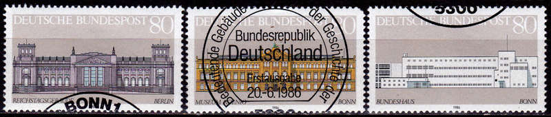 GERMANY 1986, 20 June. CORNERSTONE OF DEMOCRACY, set, UH, CV+/- R 55.00 view scans