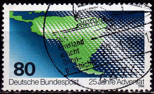 GERMANY 1986, 13 Nov. 25th ANNIV CHURCH AID FOR LATIN AMERICA, single, UH, CV+/- R 10.00 view scans