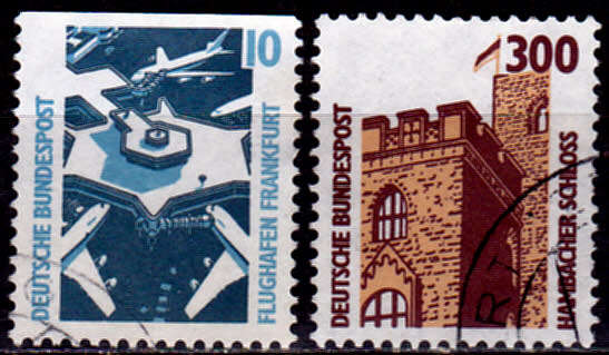 GERMANY 1988, 14 Jan. SIGHTSEEINGS, set, UH, CV+/- R 25.00 view scans