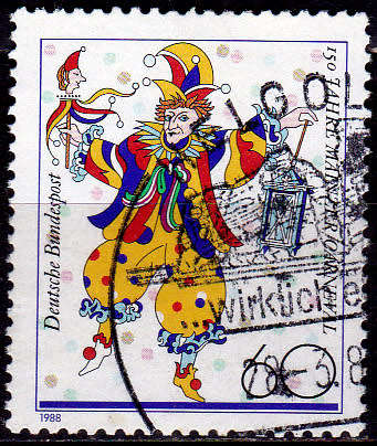 GERMANY 1988, 14 Jan. 150th ANNIV MAINZ CARNIVAL, single, UH, CV+/- R 10.00 view scans