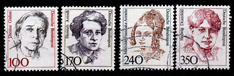GERMANY 1988, 10 Nov. FAMOUS WOMEN, set, UH, CV+/- R 120.00 view scans