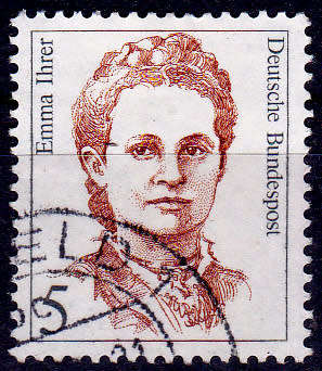 GERMANY 1989, 9 Feb. 30th FAMOUS WOMEN, single, UH, CV+/- R 5.00 view scans