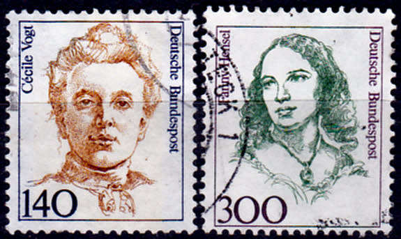 GERMANY 1989, 10 Aug. FAMOUS WOMEN, set, UH, CV+/- R 50.00 view scans