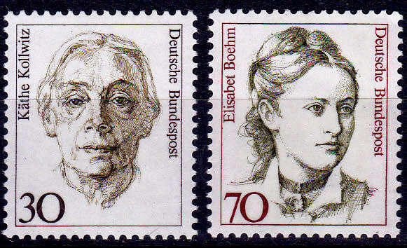 GERMANY 1991, 8 Jan. FAMOUS WOMEN, set, MNH, CV+/- R 30.00 view scans