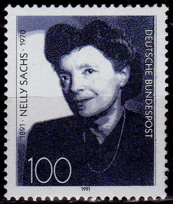 GERMANY 1991, 5 Nov. 100th ANNIV BIRTH NELLY SACHS, single, MNH, CV+/- R 20.00 view scans