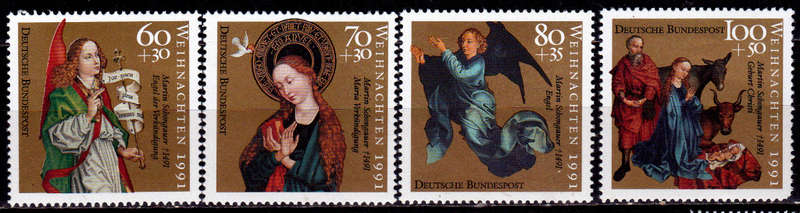 GERMANY 1991, 5 Nov. CHRISTMAS STAMPS, set, MNH, CV+/- R 115.00 view scans