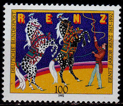 GERMANY 1992, 12 March. 100th ANNIV ERNST JAKOB RENZ, single, MNH, CV+/- R 30.00 view scans