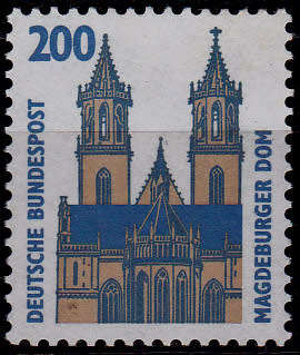 GERMANY 1993, 15 April. MAGDEBURG CATHEDRAL, single, MNH, CV+/- R 40.00 view scans