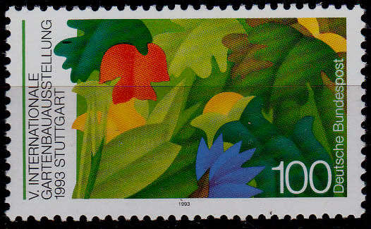GERMANY 1993, 15 April. INTERNATIONAL GARDEN EXHIBITION, single, MNH, CV+/- R 20.00 view scans