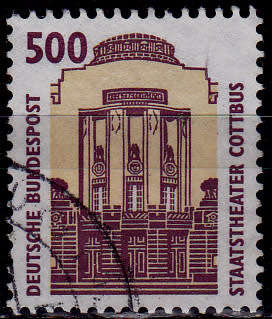 GERMANY 1993, 17 June. STATE THEATRE COTTBUS, single, UH, CV+/- R 55.00 view scans