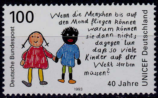 GERMANY 1993, 17 June. GERMAN UNICEF COMMITTEE, single, MNH, CV+/- R 30.00 view scans