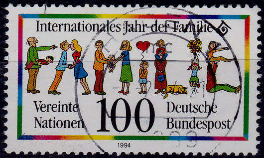 GERMANY 1994, 13 Jan. INTERNATIONAL FAMILY YEAR, single, UH, CV+/- R 10.00 view scans