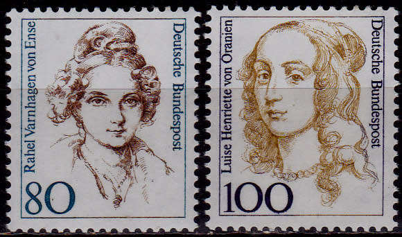 GERMANY 1994, 13 Oct. FAMOUS WOMEN, set, MNH, CV+/- R 25.00 view scans