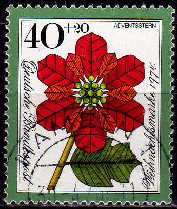 GERMANY 1974, 29 Oct. CHRISTMAS STAMP, single, UH, CV+/- R 10.00 view scans
