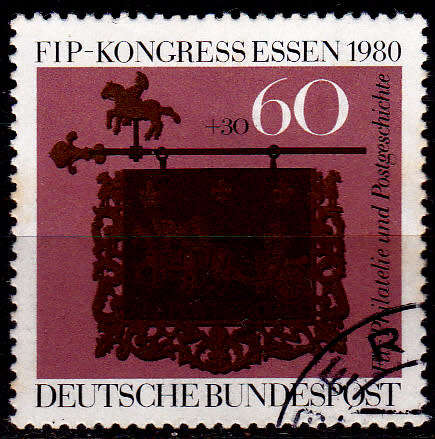 GERMANY 1980, 13 Nov. FIB CONGRESS IN ESSEN, single, UH, CV+/- R 15.00 view scans