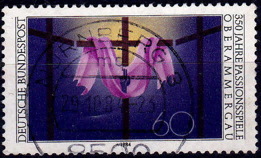 GERMANY 1984, 16 Feb. 350th ANNIV PASSION PLAY, single, UH, CV+/- R 10.00 view scans